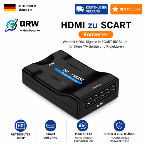 Scart hdmi auf - zu, konverter